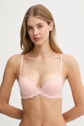Calvin Klein Underwear biustonosz kolor różowy koronkowy gładki LV00QF8122