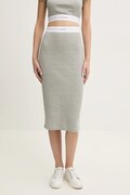 Calvin Klein Underwear culoarea gri, midi, creion, LV00QS7350