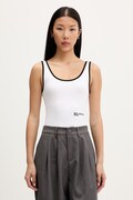 Karl Lagerfeld Jeans top damski z bawełną biały A2W17021
