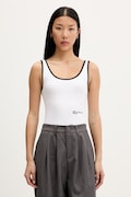 Karl Lagerfeld Jeans top damski z bawełną biały A2W17021