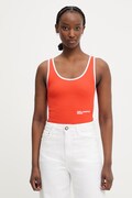 Karl Lagerfeld Jeans top da donna con cotone arancione A2W17021