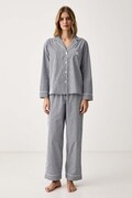 Lauren Ralph Lauren piżama dwuczęściowa damska bawełniana granatowa ILN92315