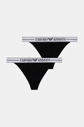 Emporio Armani Underwear stringi 2-pack kolor czarny EW000405 AF10881