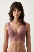 Chantelle biustonosz koronkowy Floral Touch różowy C94270