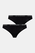 Emporio Armani Underwear tanga 2-pack culoarea negru, EW000402 AF10889