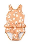 Liewood costum de baie dintr-o bucată pentru bebeluși Amina Baby Printed Swimsuit culoarea portocaliu, LW19981