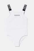 Calvin Klein Jeans jednoczęściowy strój kąpielowy dziecięcy kolor biały KY0KY00098