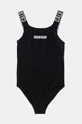 Calvin Klein Jeans jednoczęściowy strój kąpielowy dziecięcy kolor czarny KY0KY00098