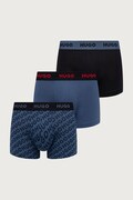 HUGO bokserki męskie bawełniane z elastanem TRIPLET DESIGN 3-pack turkusowe 50532550