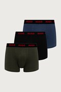 HUGO bokserki męskie bawełniane z elastanem TRUNK TRIPLET PACK 3-pack zielone 50532611