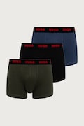 HUGO bokserki męskie bawełniane z elastanem TRUNK TRIPLET PACK 3-pack zielone 50532611