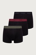 HUGO bokserki męskie bawełniane z elastanem TRUNK TRIPLET PACK 3-pack szare 50532611