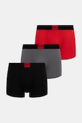 HUGO boxerky pánske bavlnené s elastanom TRUNK TRIPLET GALAXY 3-pak červené 50532797
