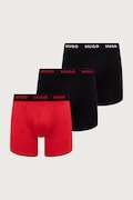 HUGO bokserki męskie bawełniane z elastanem BOXERBR TRIPLET DESIGN 3-pack czerwone 50532559