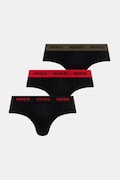 HUGO slipy męskie bawełniane z elastanem HIPBRIEF TRIPLETPACK 3-pack szare 50532570