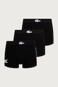Lacoste bokserki dopasowane męskie z bawełną 3-pack czarne 5H1291