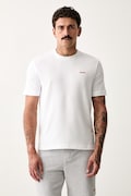 HUGO футболка lounge чоловіча з бавовною Austin T-Shirt біла 50532011