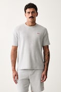 HUGO футболка lounge чоловіча з бавовною Austin T-Shirt сіра 50532011
