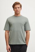 United Colors of Benetton t-shirt piżamowy bawełniany kolor szary gładka 30964M01W