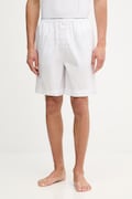 Calvin Klein Underwear szorty piżamowe męskie bawełniane białe LV00NM2832