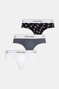 Calvin Klein Underwear slipy męskie bawełniane z elastanem 3-pack szare LV00NB4388