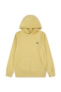 Levi's bluza dziecięca MINI BATWING PULL OVER HOO kolor żółty z kapturem gładka 8EK422