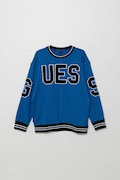Dětská bavlněná mikina Guess modrá barva, s aplikací, L5GQ04 KA6R4