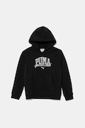 Puma hanorac de bumbac pentru copii CLASS Hoodie TR culoarea negru, cu glugă, cu imprimeu, 685798