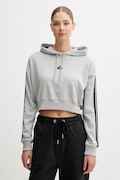 adidas bluza Essentials damska kolor szary z kapturem melanżowa JE0019