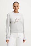 Кофта Guess жіноча колір сірий з аплікацією W5RQ04 KB683