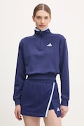 Mikina adidas W CB Color Pop dámska, tmavomodrá farba, jednofarebná, JG4172