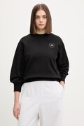 adidas by Stella McCartney bluza bawełniana damska kolor czarny z nadrukiem JJ0150