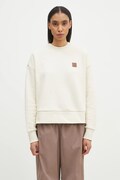 Carhartt WIP sweatshirt Eldon Sweat women's beige color smooth I034373.05XX