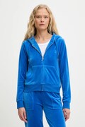 Juicy Couture felpa donna colore blu con cappuccio JCAP176