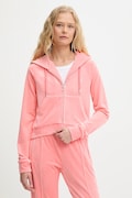 Μπλούζα Juicy Couture χρώμα: πράσινο, με κουκούλα, JCWA122001