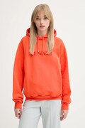 Βαμβακερή μπλούζα Sunnei γυναικεία, χρώμα: πορτοκαλί, με κουκούλα, RTWXJER031