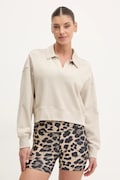 Dkny bluza bawełniana damska kolor beżowy gładka DP5T1243