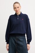 Polo Ralph Lauren bluza damska kolor granatowy gładka 211965097