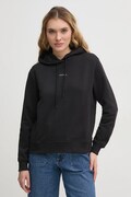 Calvin Klein Jeans felpa in cotone donna colore nero con cappuccio con applicazione J20J225364