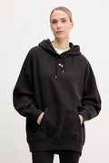 Μπλούζα Puma χρώμα: μαύρο, με κουκούλα, 629751