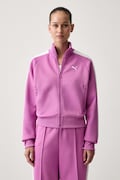 Puma mikina na zips dámska Always on fialová 629796