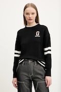 Guess Jeans sweter bawełniany damski kolor czarny lekki W5GR01 Z3HM1