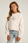 Calvin Klein Jeans bluza bawełniana dziecięca kolor beżowy z nadrukiem IG0IG02823