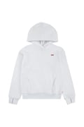 Levi's bluza dziecięca BATWING PATCH HOODIE kolor biały z kapturem gładka 3EN102