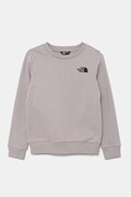 The North Face bluza dziecięca TEEN SIMPLE DOME CREW kolor szary z nadrukiem NF0A8AXY1OA1