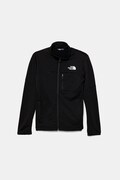 The North Face bluza dziecięca TEEN HIKE MIDLAYER FZ kolor czarny gładka NF0A8AY5JK31