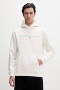 Tommy Jeans bluza z kapturem męska z bawełną beżowa DM0DM20746