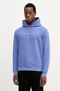 Mikina Tommy Jeans béžová farba, s kapucňou, s potlačou, DM0DM20746