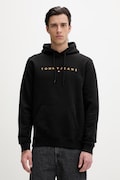 Tommy Jeans Μπλούζα με κουκούλα ανδρική βαμβακερή μαύρη DM0DM20746