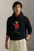 Polo Ralph Lauren cotton sweatshirt men's black color hooded with a print 710962139